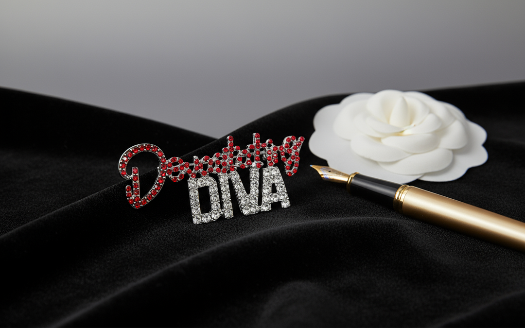 Delta Sigma Theta® Devastating Diva Rhinestone Pin