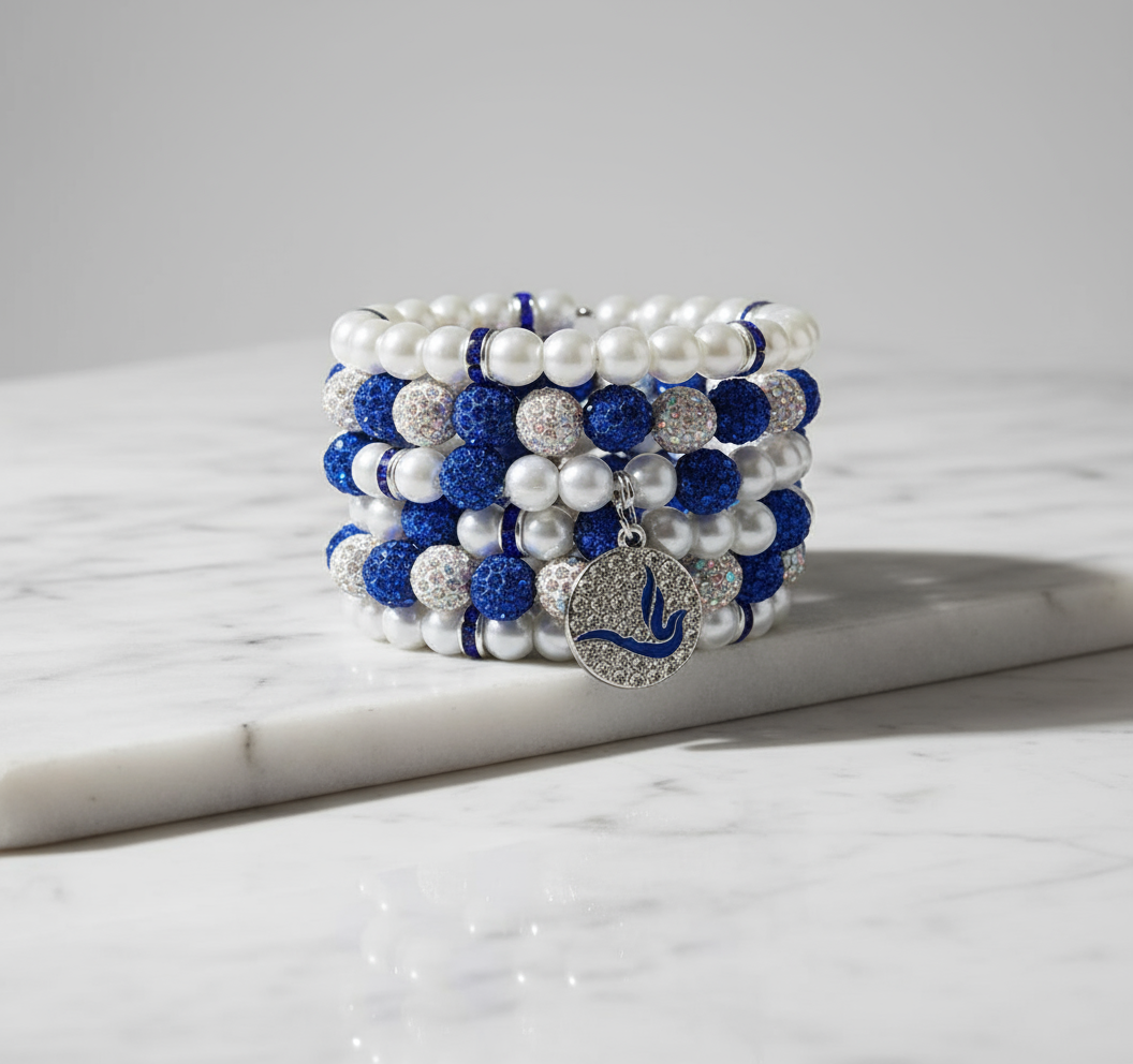 Zeta Phi Beta® Dove Coil Charm Bracelet