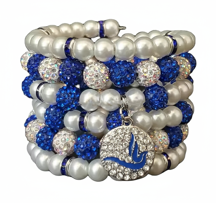 Zeta Phi Beta® Dove Coil Charm Bracelet