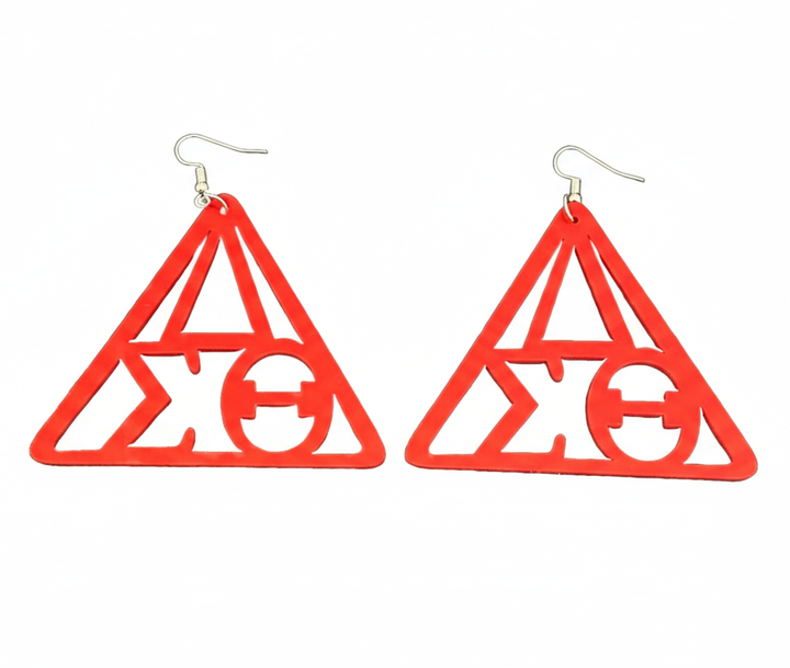Delta Sigma Theta® Triangle Symbol Earrings