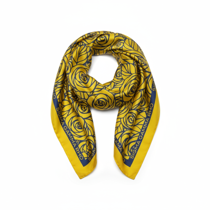 Sigma Gamma Rho® Floral Scarf – Timeless, Elegant, Empowered