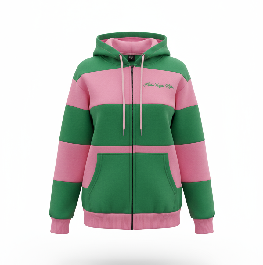 Alpha Kappa Alpha® Striped Hoodie and Jogger Set