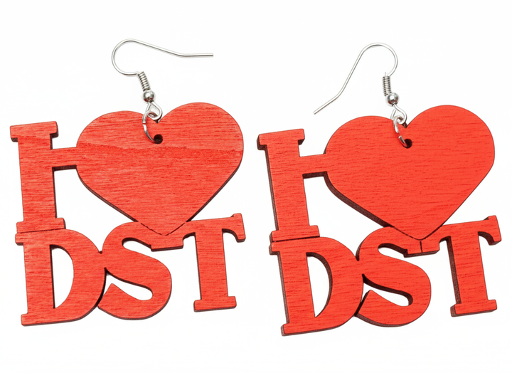 Delta Sigma Theta® “I ❤️ DST” Earrings