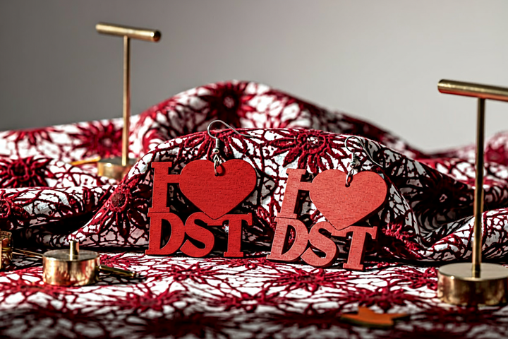 Delta Sigma Theta® “I ❤️ DST” Earrings
