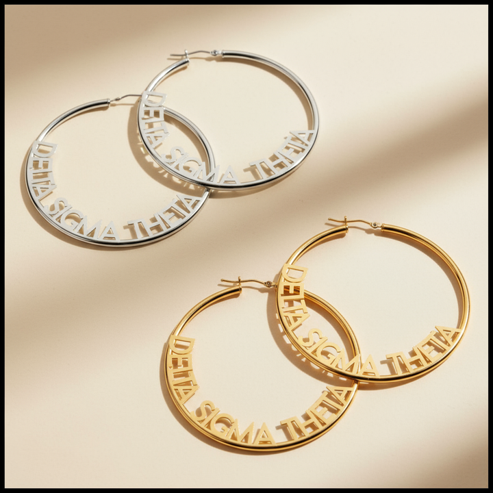 Delta Sigma Theta® Hoop Earrings