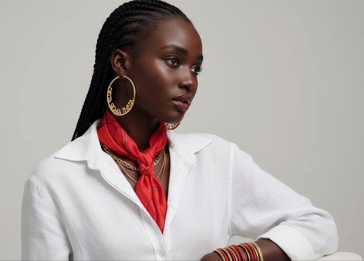 Delta Sigma Theta® Hoop Earrings
