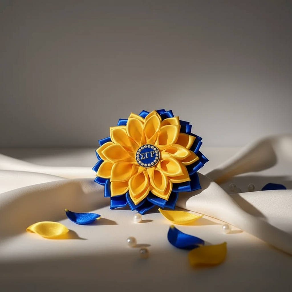 Sigma Gamma Rho® Royal Flower Brooch Pin