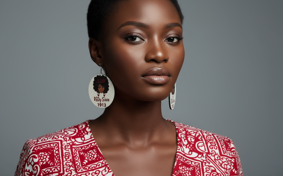 Delta Sigma Theta® “REDy Since 1913” Earrings