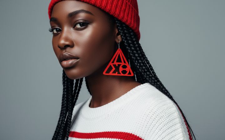 Delta Sigma Theta® Triangle Symbol Earrings