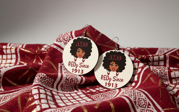Delta Sigma Theta® “REDy Since 1913” Earrings
