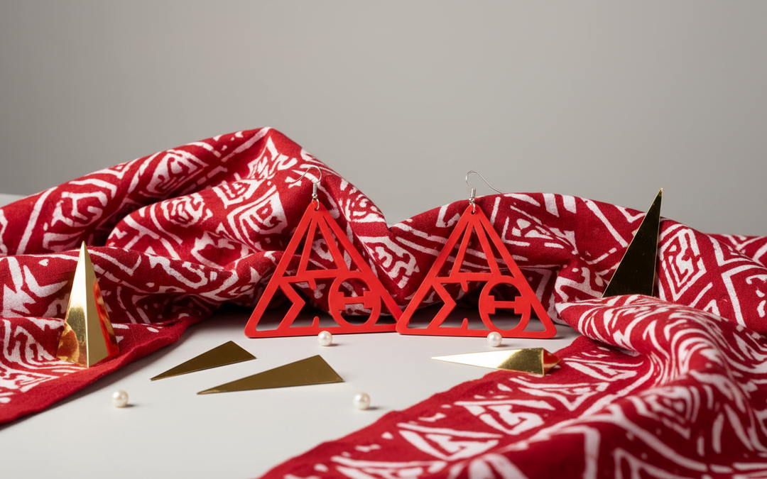 Delta Sigma Theta® Triangle Symbol Earrings