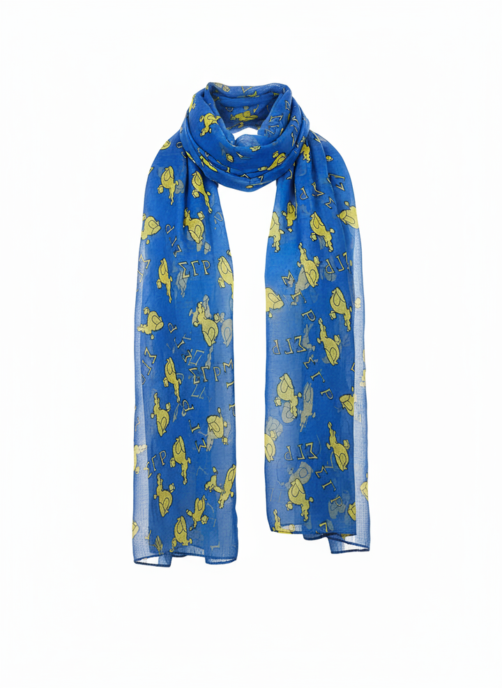 Sigma Gamma Rho® Poodle Print Scarf