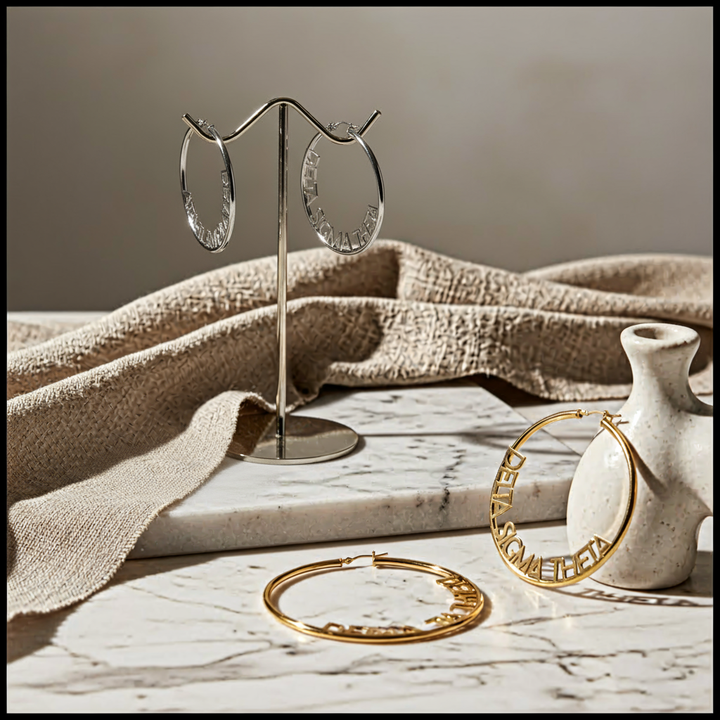 Delta Sigma Theta® Hoop Earrings