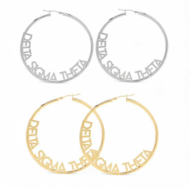 Delta Sigma Theta® Hoop Earrings