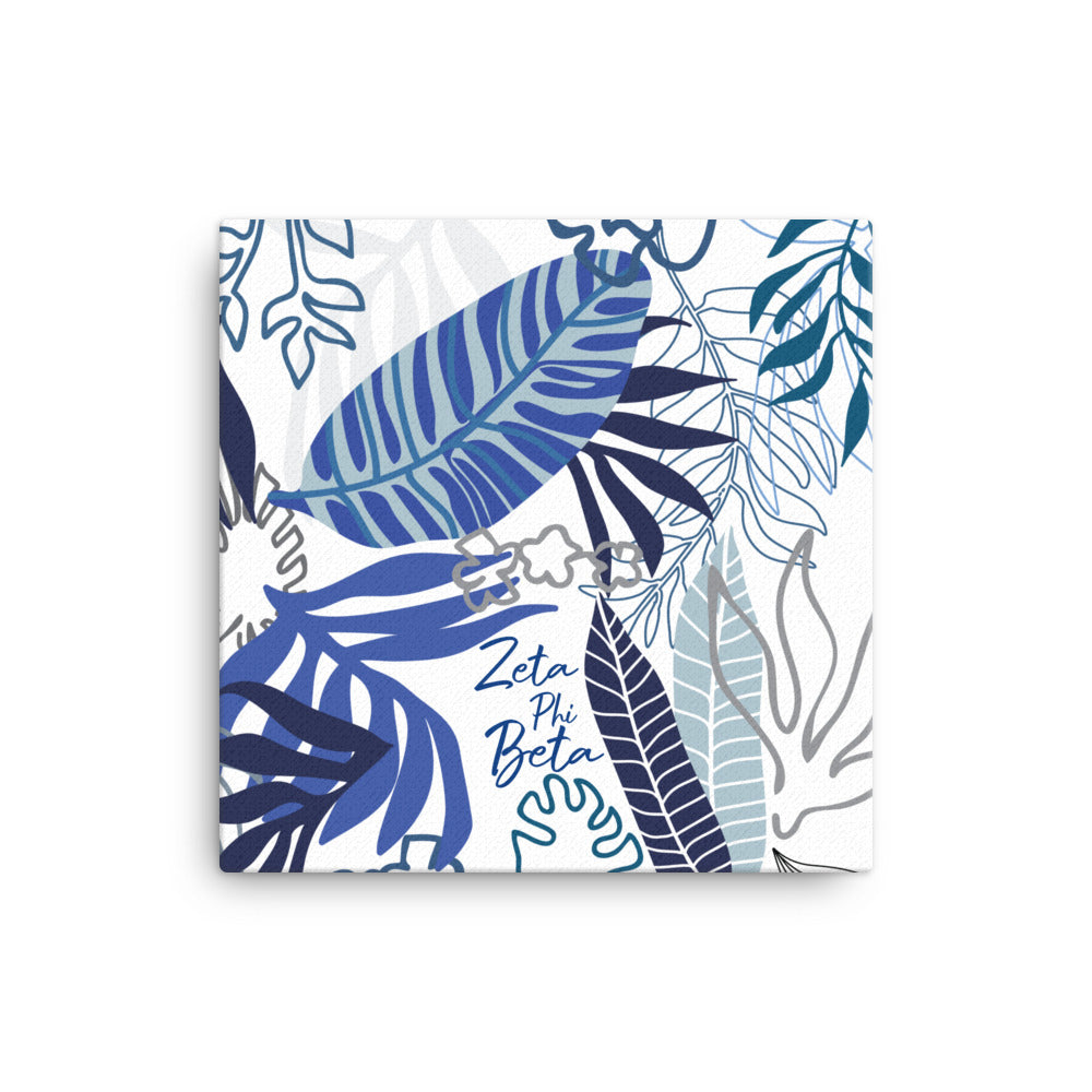 Zeta Floral Palm Canvas