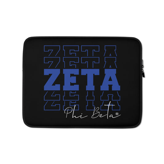 Zeta Phi Beta Echo Series Sorority Laptop Sleeve