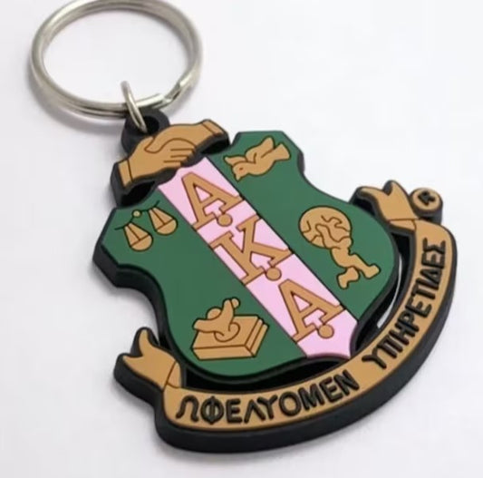 Alpha Kappa Alpha Keychain - Crest