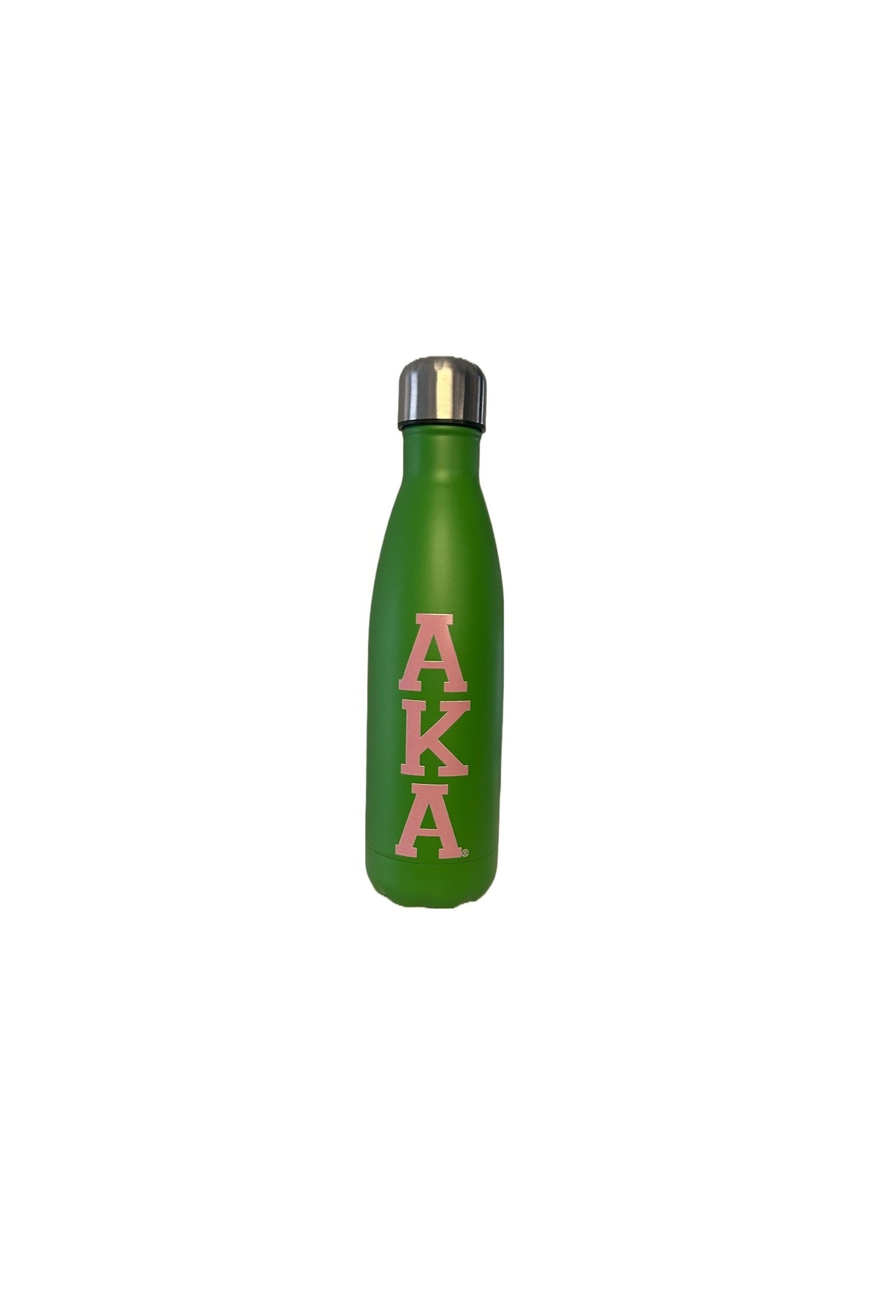 Alpha Kappa Alpha Water Bottle - Stainless Steel with Letters