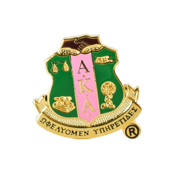 AKA Crest Pin Perfect for Sorority and Fraternity – A&W Greek Shop