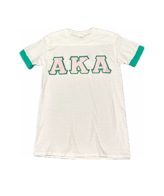 Alpha Kappa Alpha Classic Greek Letter Embroidered White/Green
