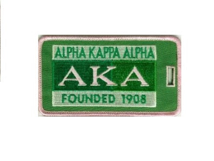 Alpha Kappa Alpha Luggage Tag - Founded 1908