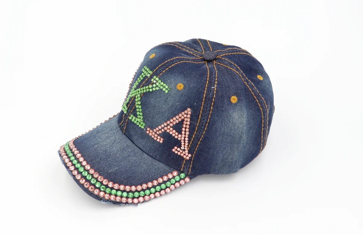 Alpha Kappa Alpha Hat - Bling Cap