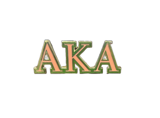 Alpha Kappa Alpha Pins - Classic Symbol/Letters