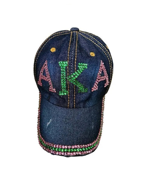 Alpha Kappa Alpha Hat - Bling Cap