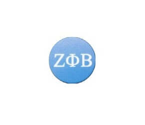 Zeta Pop Socket featuring blue design with ZΦB, perfect for sorority and fraternity paraphernalia and Greek gear.