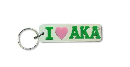 Alpha Kappa Alpha Keychain - I Heart AKA