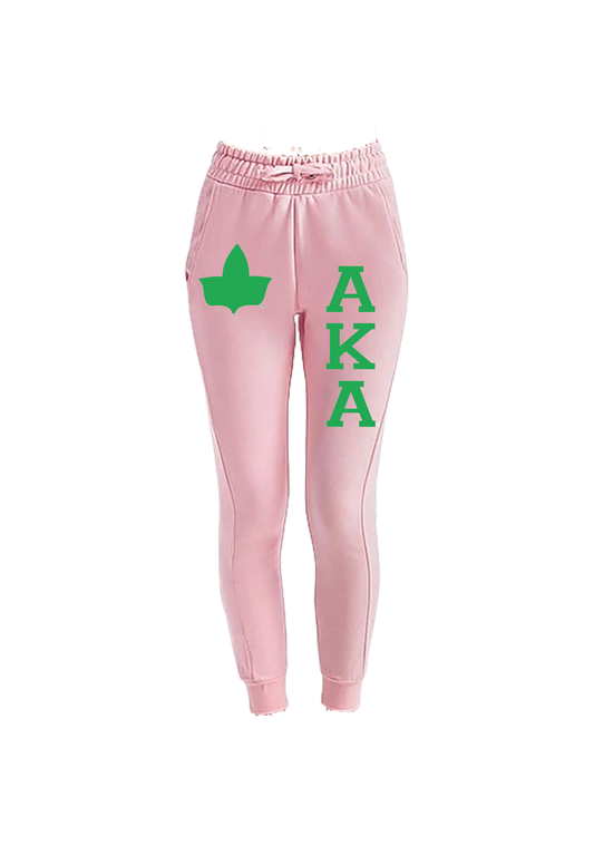 Alpha Kappa Alpha Sweat Pants/Joggers - Pink