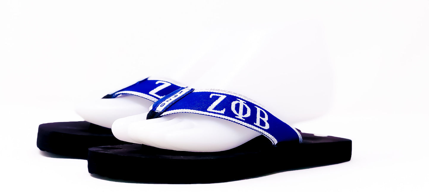 Zeta Shoes - Thong Sandals & Satin Carry Bag