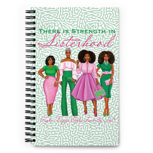 AKA Strength in Sisterhood Spiral notebook