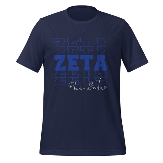 Zeta Phi Beta Echo Sorority Unisex t-shirt