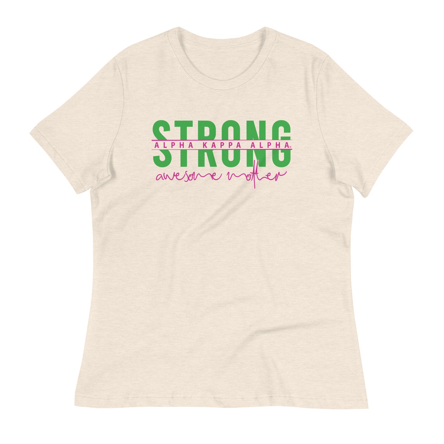 Alpha Kappa Alpha Strong Awesome Mom T-Shirt