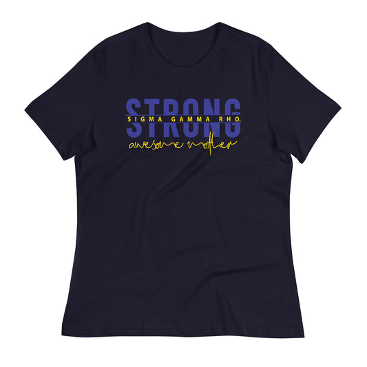 Sigma Gamma Rho Strong Awesome Mom T-Shirt