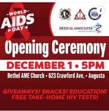 Augusta Chapter of Delta Sigma Theta Sorority Inc. and other partners recognizing World AIDS Day - A&W Greek Shop