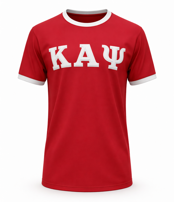 Kappa Alpha Psi Crimson Greek Letter T-Shirt
