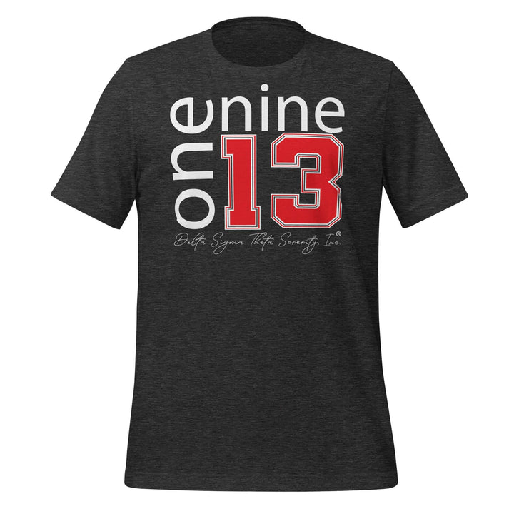 Delta Sigma Theta One Nine One Three T-Shirt, a stylish sorority gear made from soft, premium cotton for comfort.
