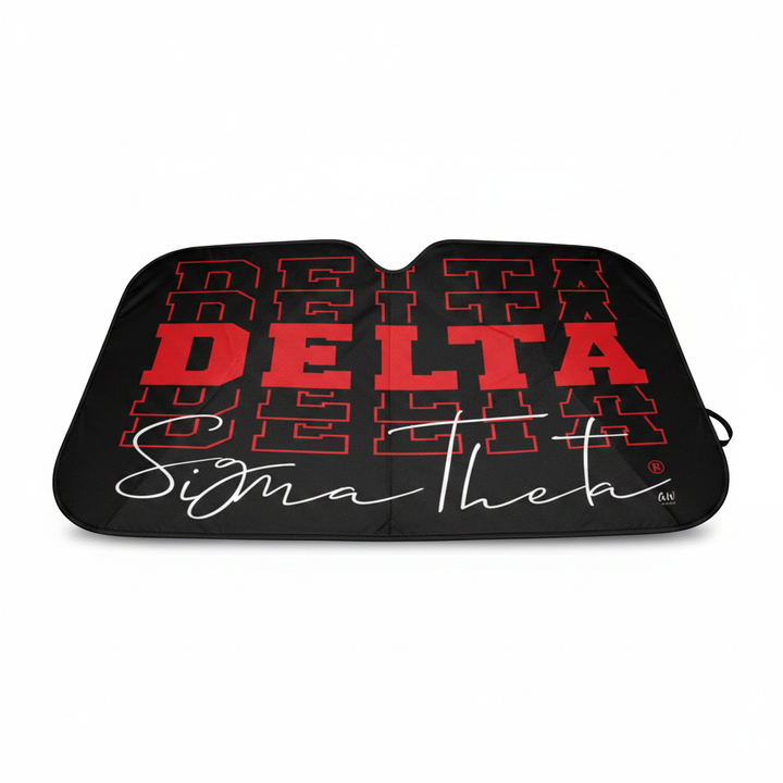 Delta Sigma Theta car shade Umbrella for dashboard, fits  sedans and SUV 