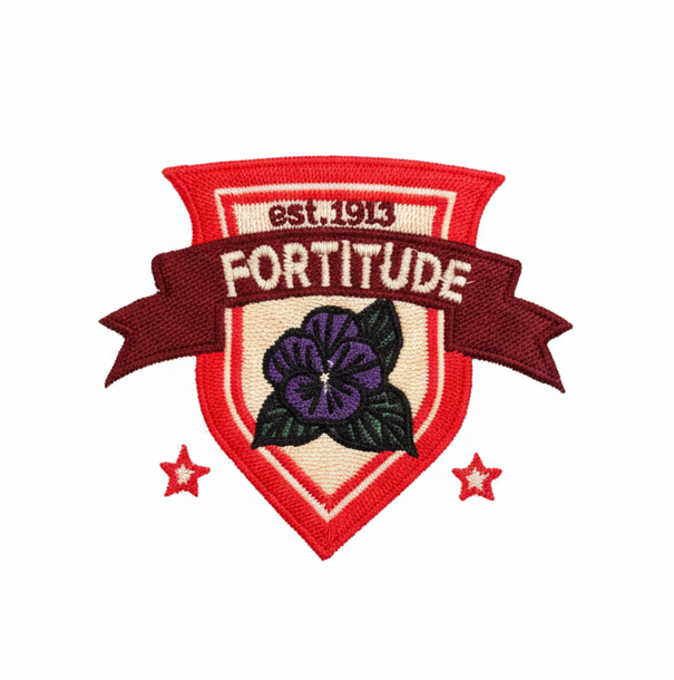 Delta Sigma Theta® Crimson & Cream Rugby Polo