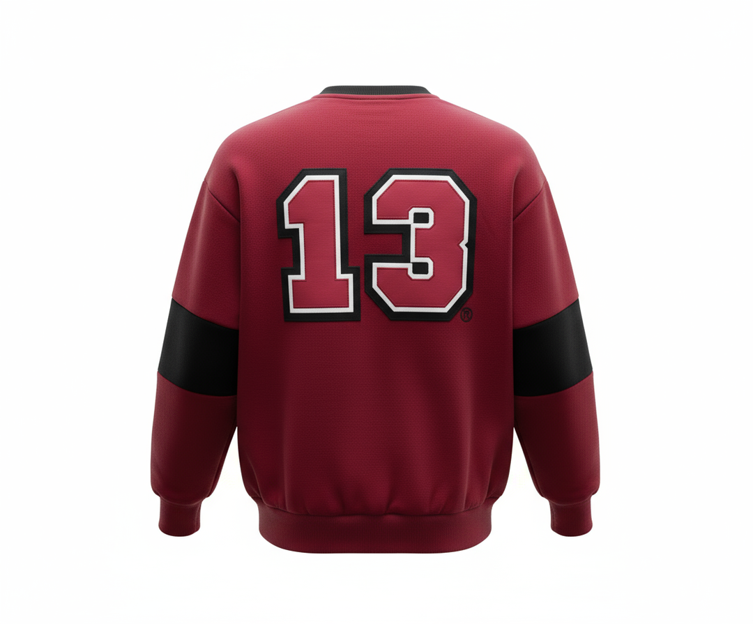 Delta Sigma Theta® Black & Crimson Luxe Hoodie