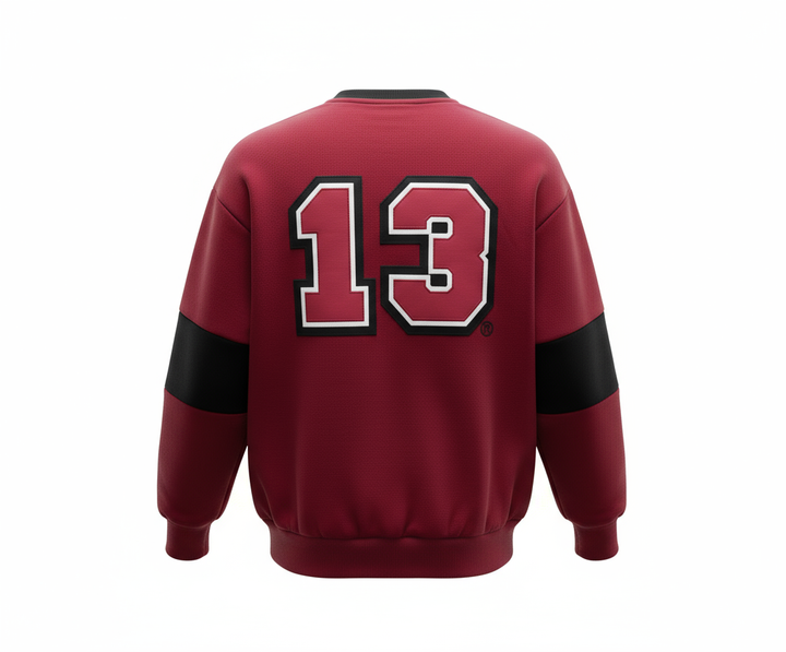 Delta Sigma Theta® Black & Crimson Luxe Hoodie