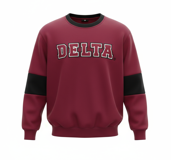 Delta Sigma Theta® Black & Crimson Luxe Jogger Set