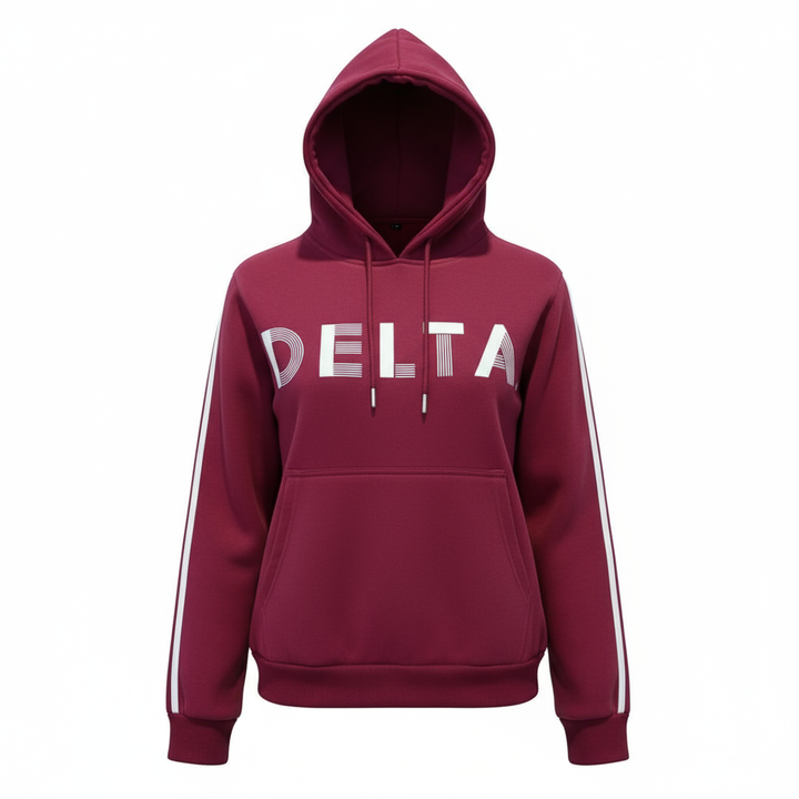 Delta Sigma Theta® Line & Luxe Jogger Set – Crimson & Cream