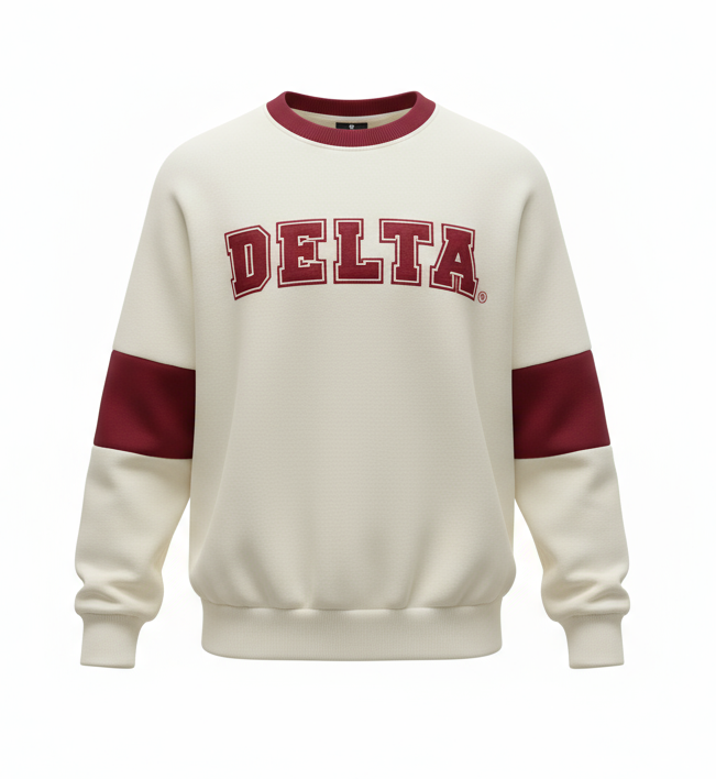 Delta Sigma Theta® Crimson Cream Luxe Jogger Set