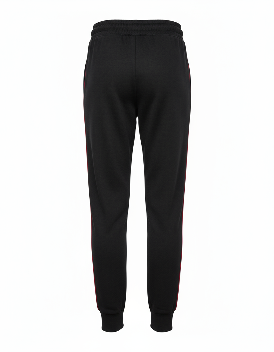 Delta Sigma Theta® Line & Luxe Joggers – Black & Crimson