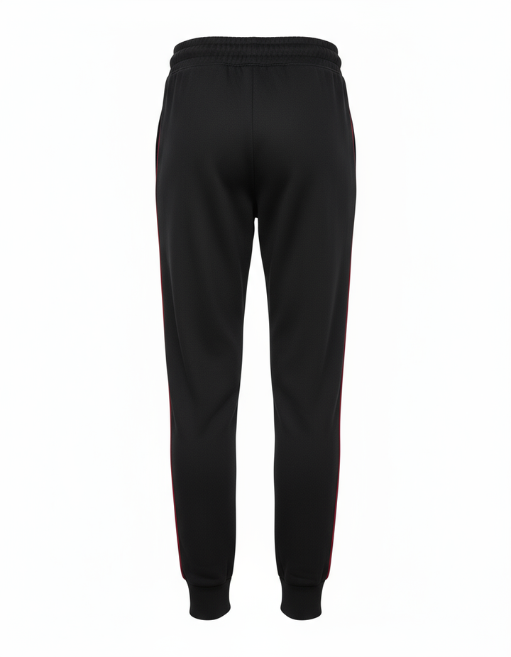 Delta Sigma Theta® Line & Luxe Joggers – Black & Crimson