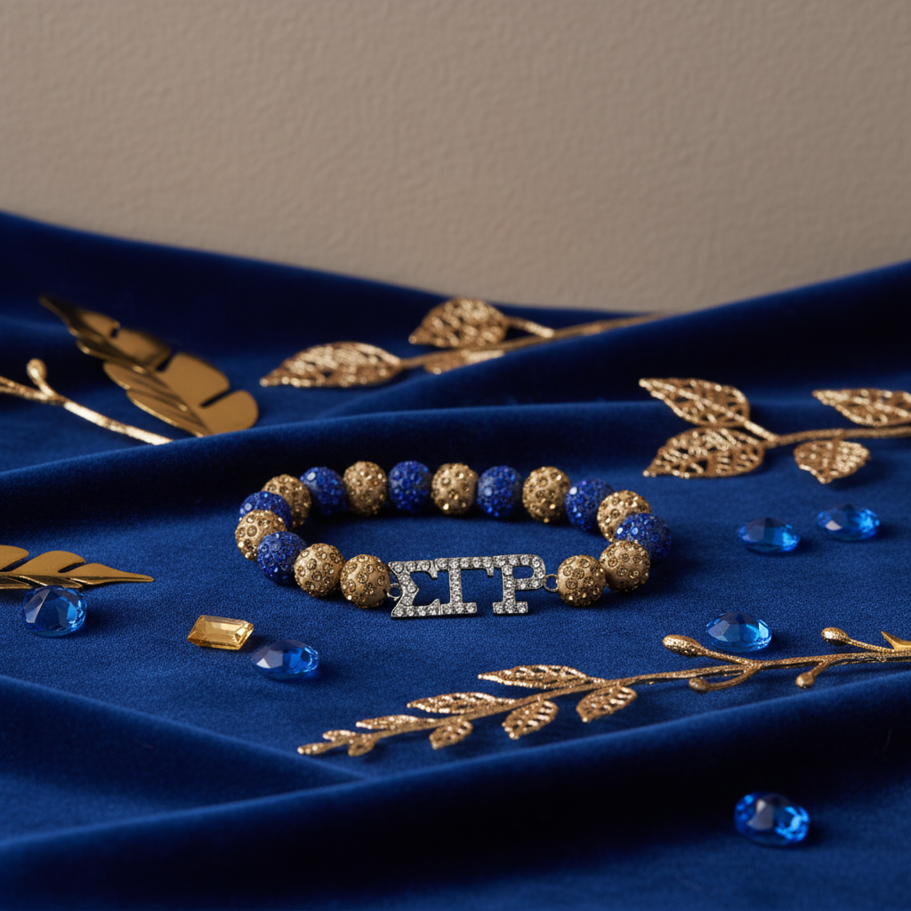 Sigma Gamma Rho® Rhinestone Beaded Bracelet
