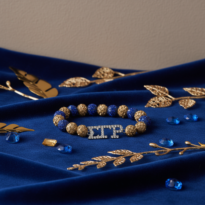 Sigma Gamma Rho® Rhinestone Beaded Bracelet